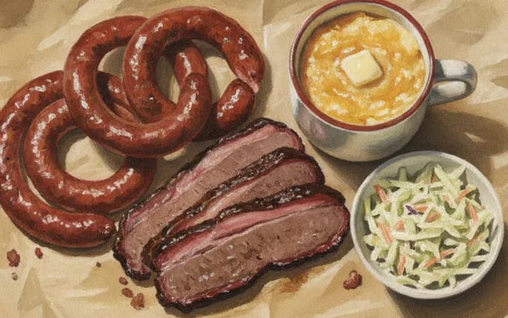 Illustration of the kind of dish Micklethwait Craft Meats is known for