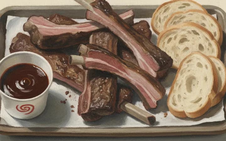 Illustration of the kind of dish Sam’s BBQ is known for