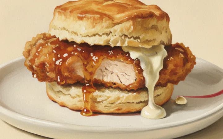 Illustration of the kind of dish Bird Bird Biscuit is known for