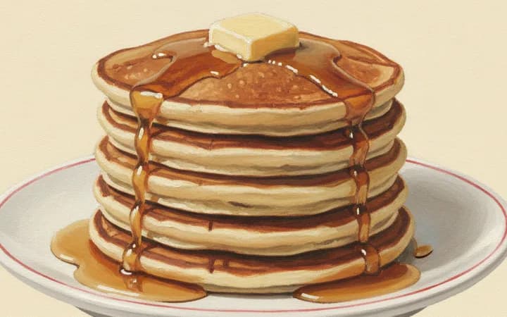 Illustration of the kind of dish Kerbey Lane Cafe is known for