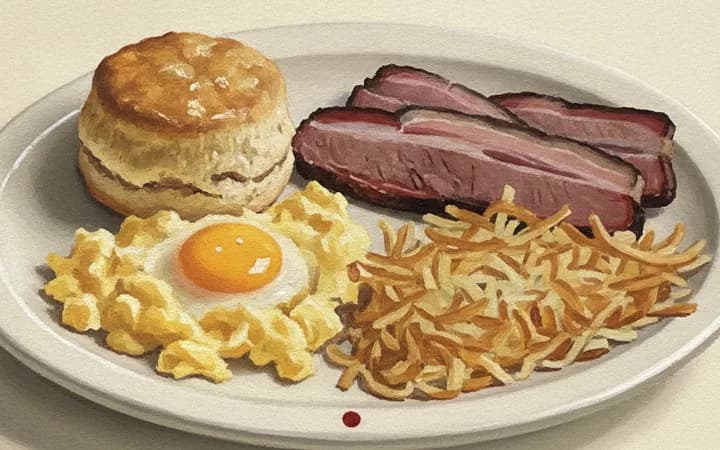 Illustration of the kind of dish Phoebe’s Diner is known for