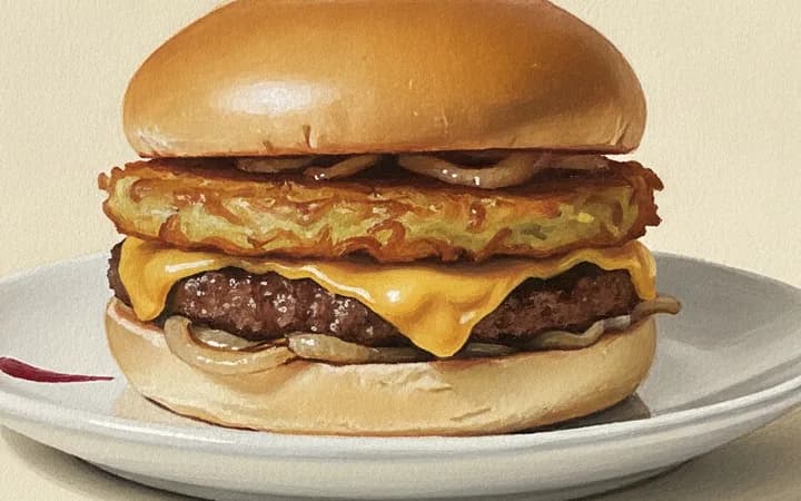 Illustration of the kind of dish Jewboy Burgers is known for