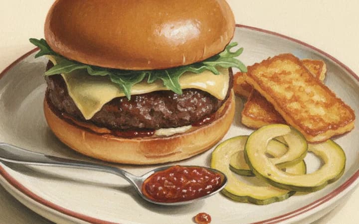 Illustration of the kind of dish Odd Duck is known for