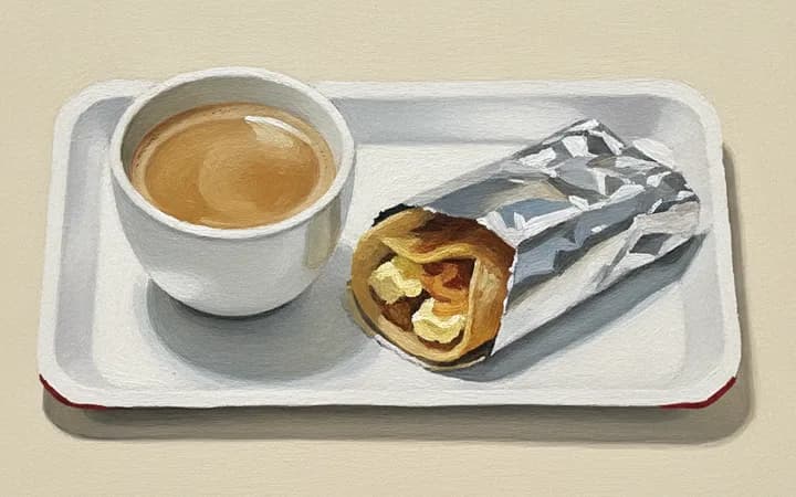 Illustration of the kind of dish Houndstooth Coffee is known for