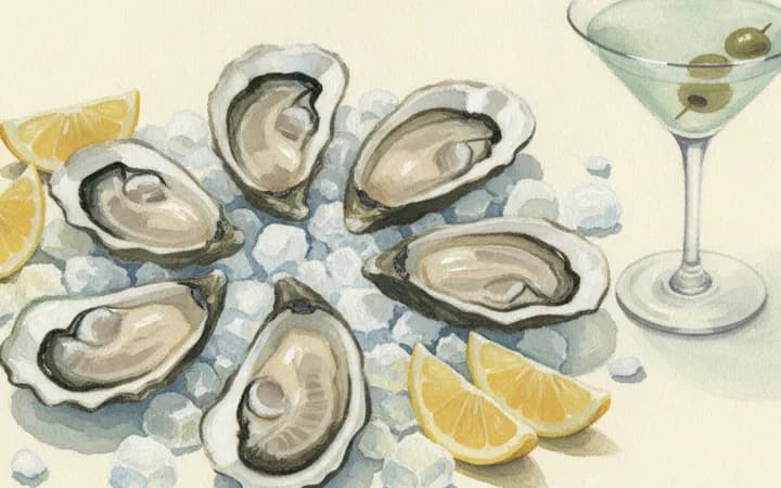 Illustration of the kind of dish Clark’s Oyster Bar is known for