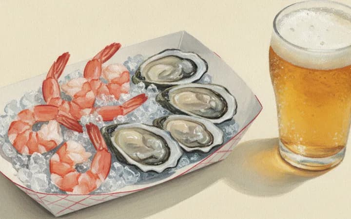 Illustration of the kind of dish Quality Seafood Market is known for