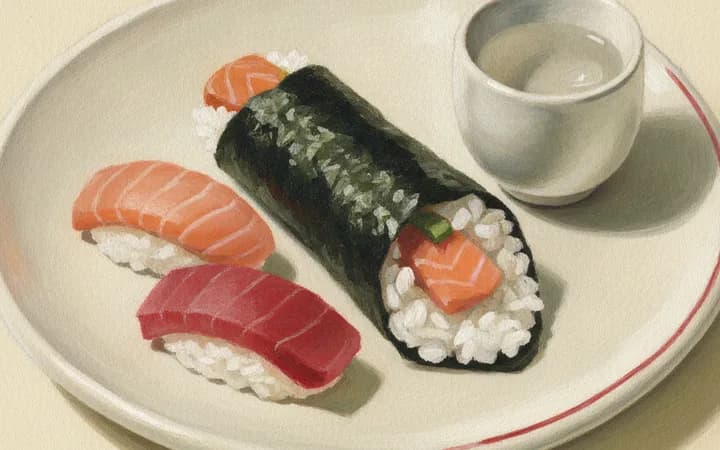 Illustration of the kind of dish Uchi is known for