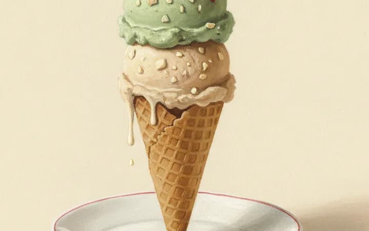 Illustration of the kind of dish Amy’s Ice Creams is known for
