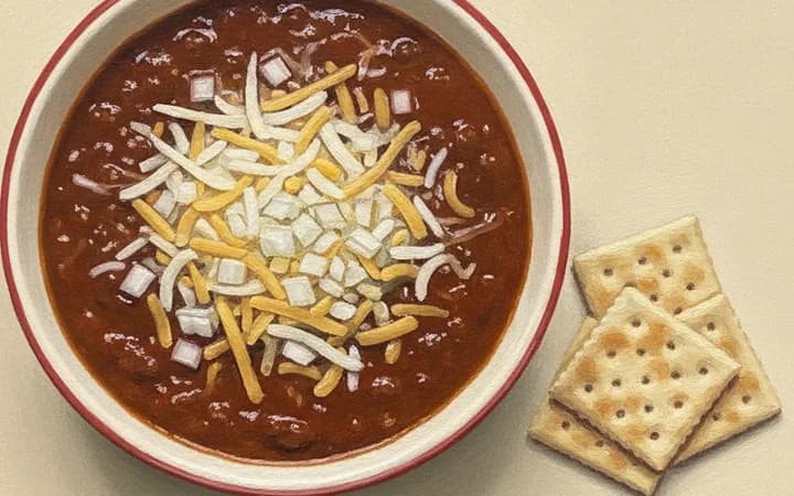 Illustration of the kind of dish Texas Chili Parlor is known for