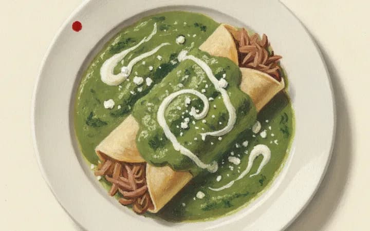 Illustration of the kind of dish Fonda San Miguel is known for