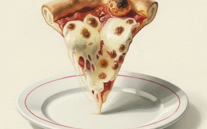 Illustration of the kind of dish Feral Pizza is known for