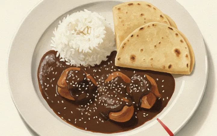 Illustration of the kind of dish Fonda San Miguel is known for