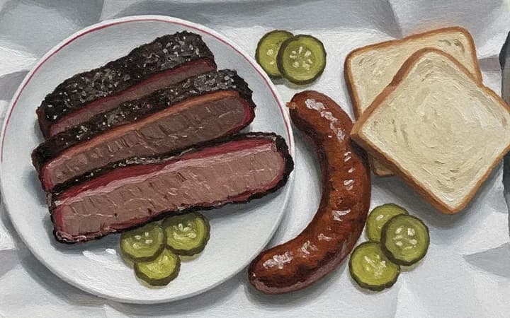 Illustration of the kind of dish Franklin Barbecue is known for