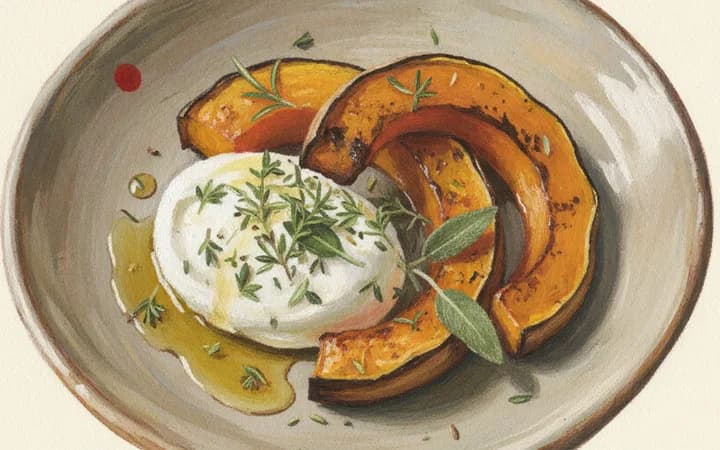 Illustration of the kind of dish Odd Duck is known for
