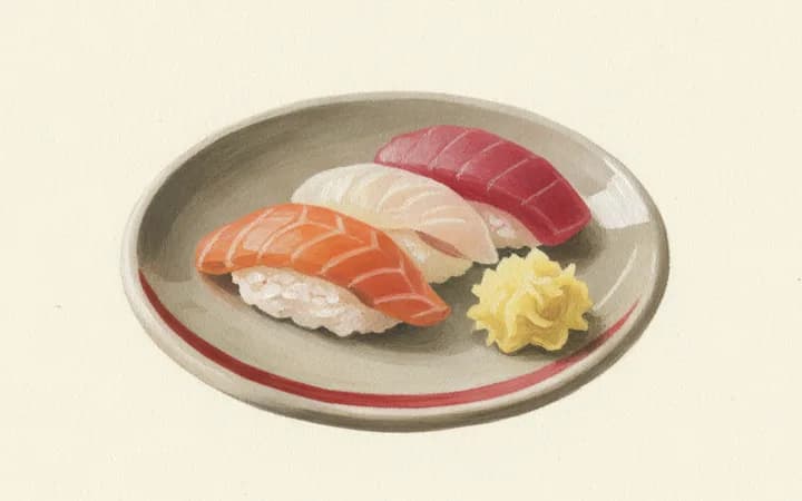 Illustration of the kind of dish Uchi is known for