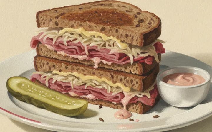 Illustration of the kind of dish New World Deli is known for