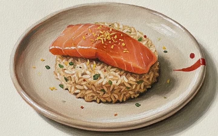 Illustration of the kind of dish Craft Omakase is known for