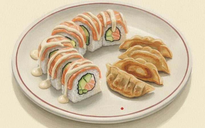 Illustration of the kind of dish Komé Sushi Kitchen is known for