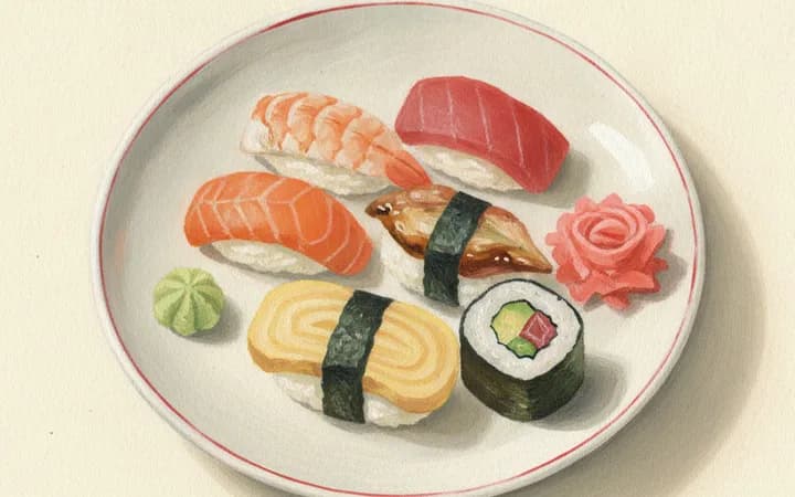 Illustration of the kind of dish Maru Japanese Restaurant is known for