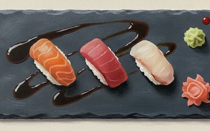 Illustration of the kind of dish Uchi is known for