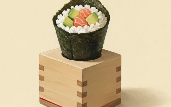 Illustration of the kind of dish Uroko, and TONARI next door is known for