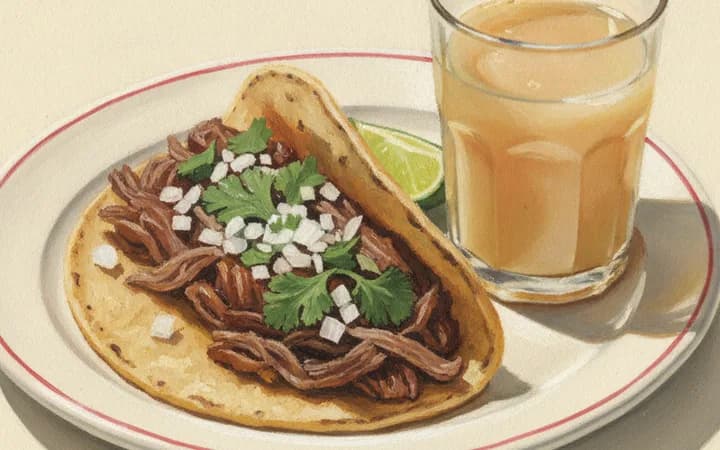 Illustration of the kind of dish La Fruta Feliz is known for
