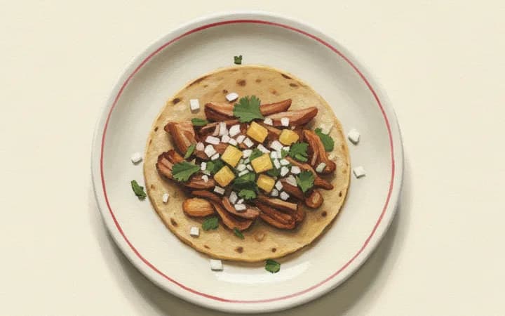 Illustration of the kind of dish Rosita’s Al Pastor is known for