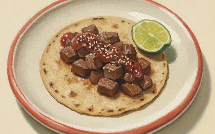 Illustration of the kind of dish Suerte is known for